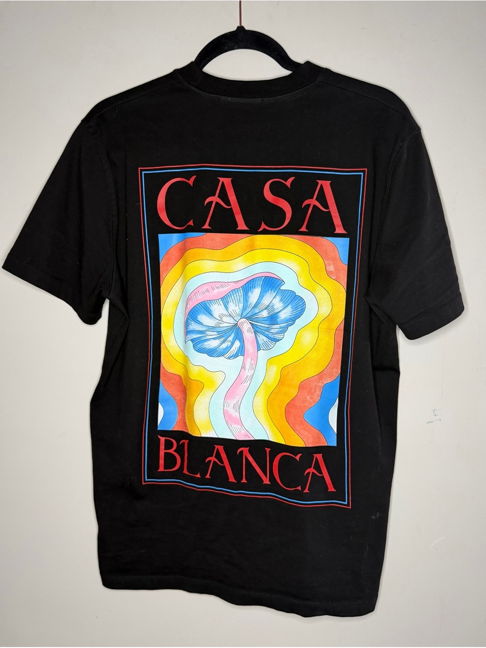 Casablanca Black Graphic Logo Short Sleeve Tee